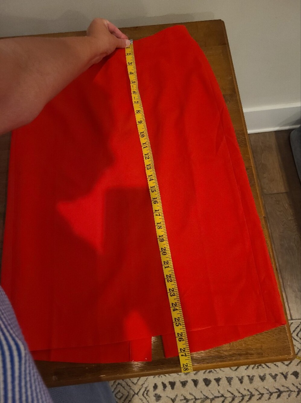 J.Crew Red Knee Length Pencil Skirt - Picture 6 of 8